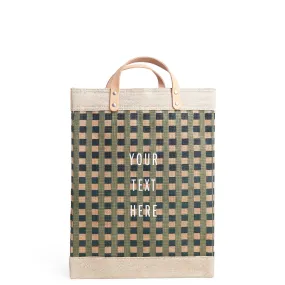 Market Bag in Green Gingham