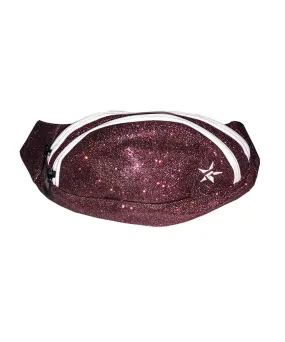 Maroon Adult Rebel Fanny Pack with White Zipper