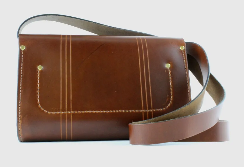 Martine Deco Purse: Chestnut