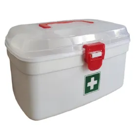 Medical Box, 1 Piece,Indoor Outdoor Medical Utility,Medicine Storage Box,Detachable Tray Medical Box Multi Purpose Regular Medicine, First Aid Box with Handle,