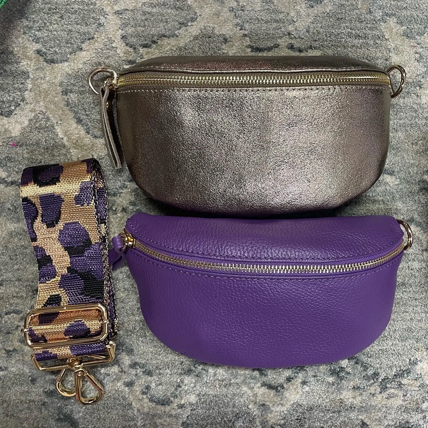 Metallic Fanny Pack/Cross Body