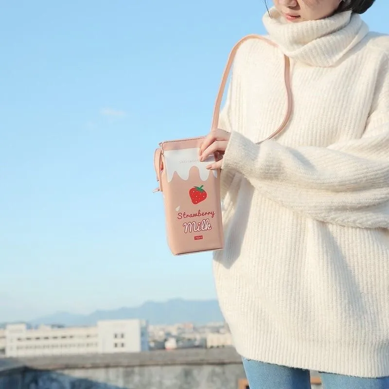 Milk Carton Shoulder Bag 🍼💕