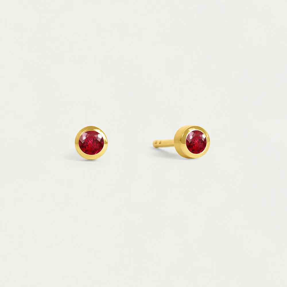 Mini Birthstone Studs