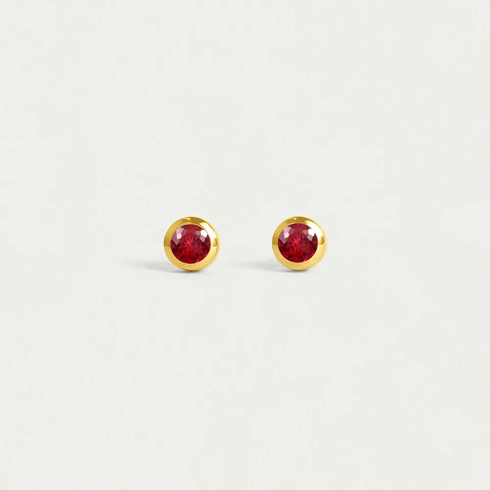 Mini Birthstone Studs