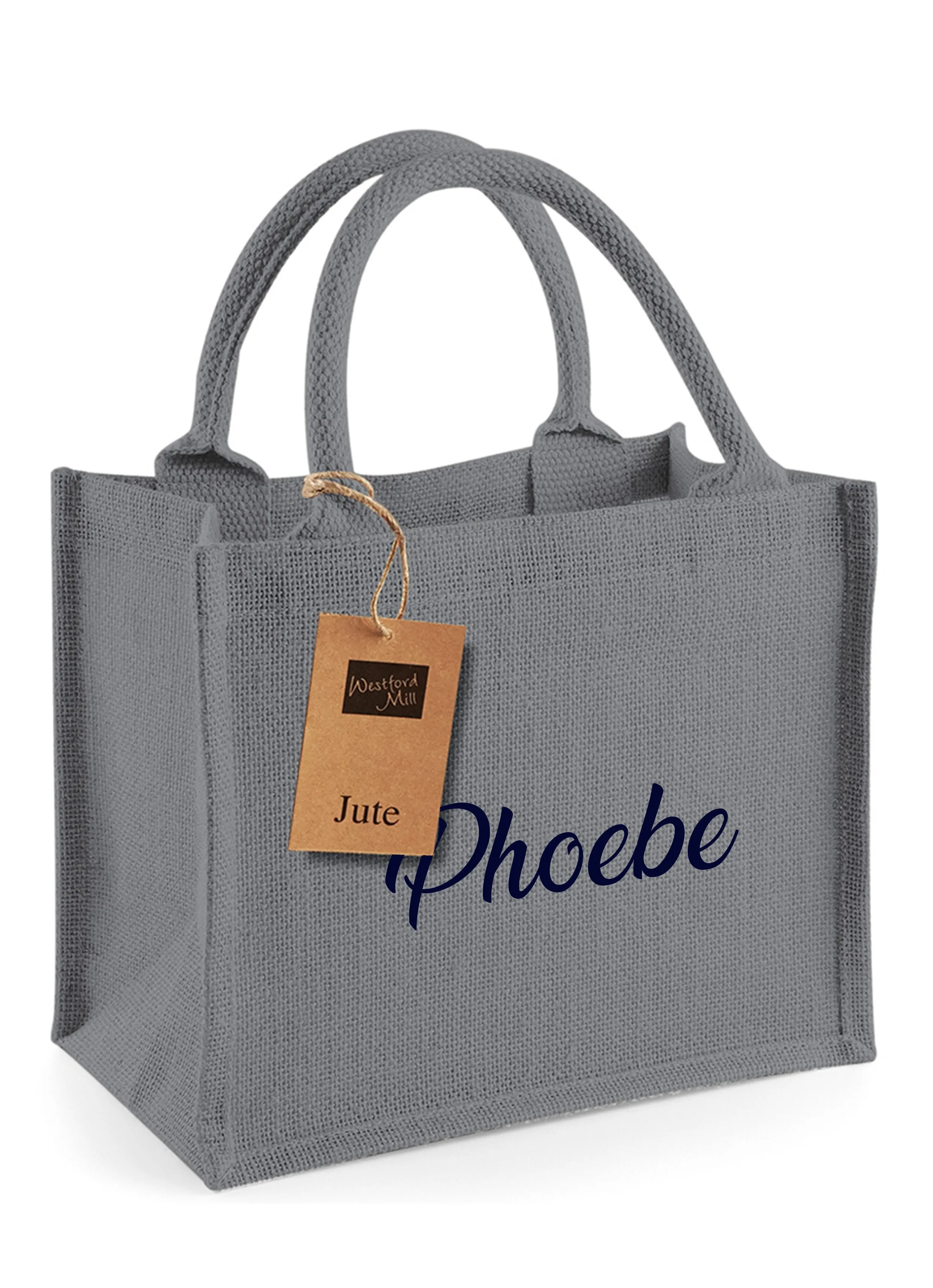 Mini Jute Tote Bag