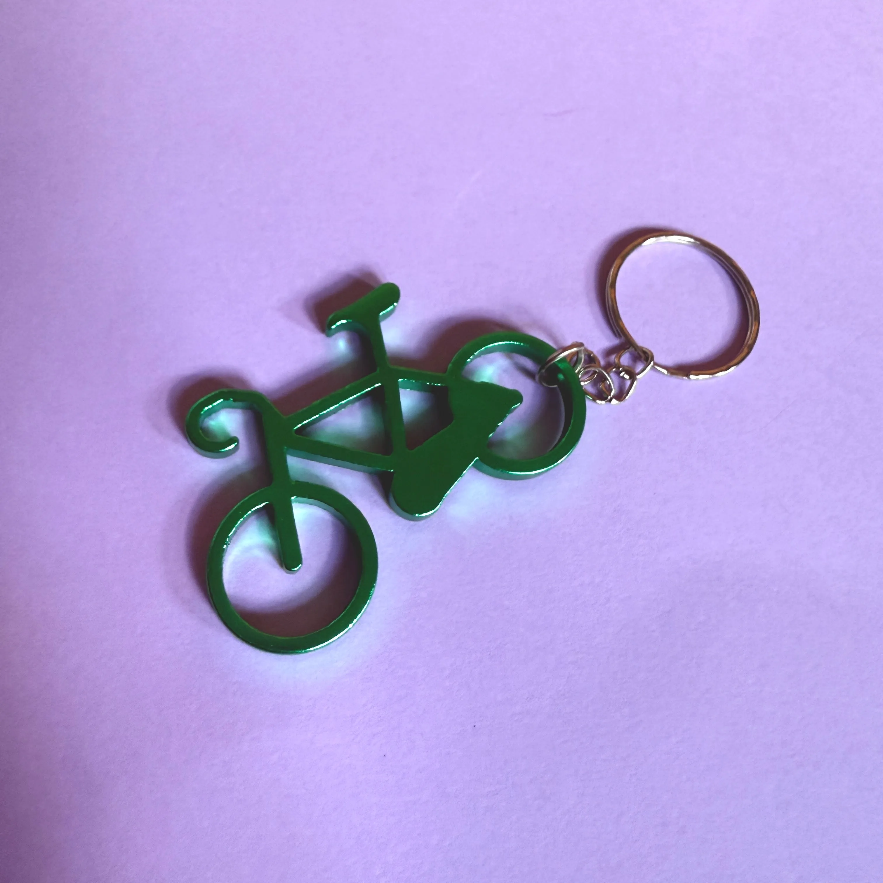 Mini metal bicycle charm