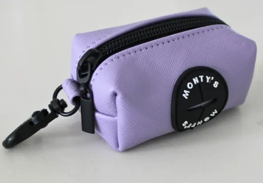 Monty's PU Vegan Leather Poop Bag Dispenser