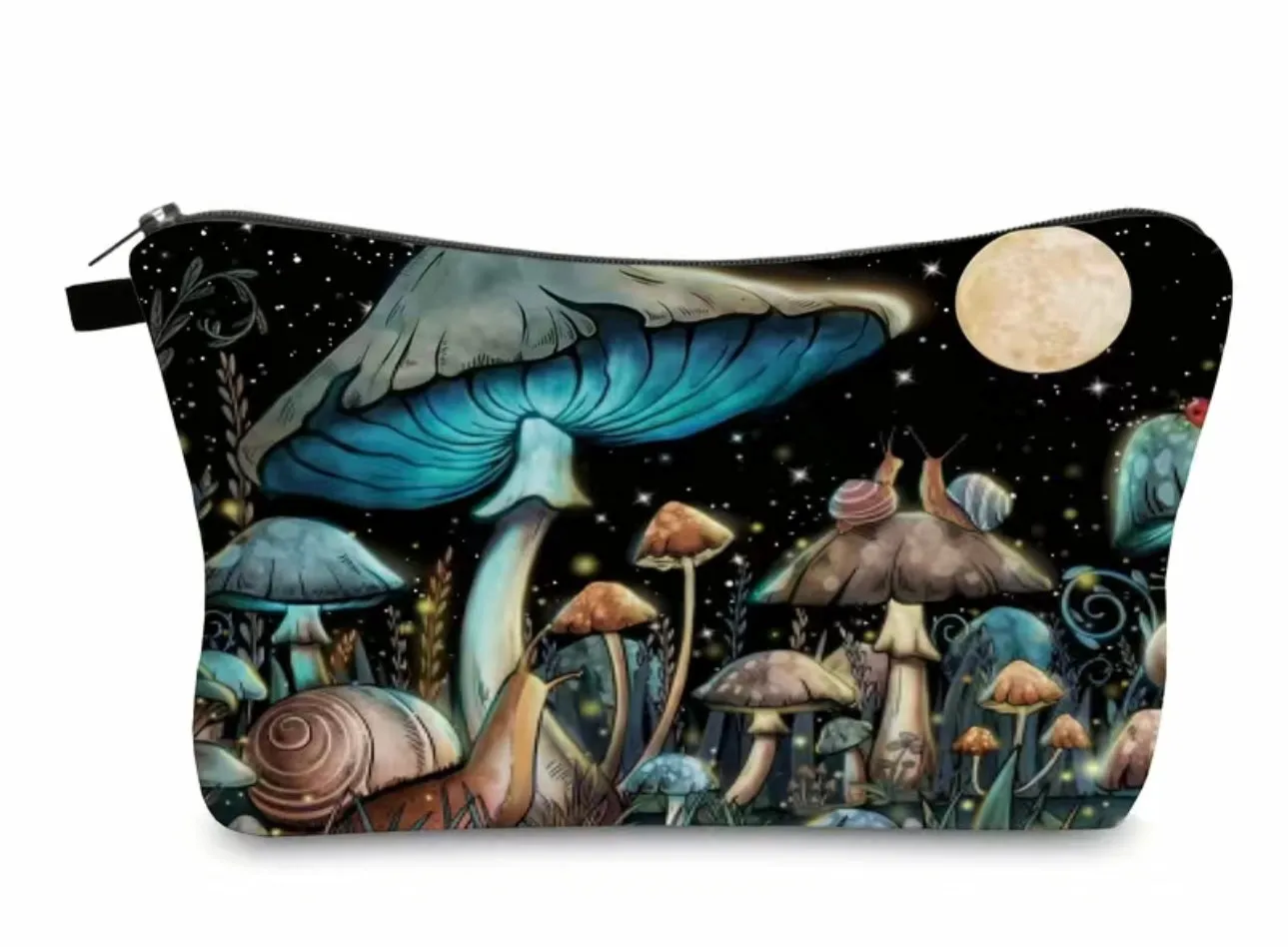 Mushroom makeup bag