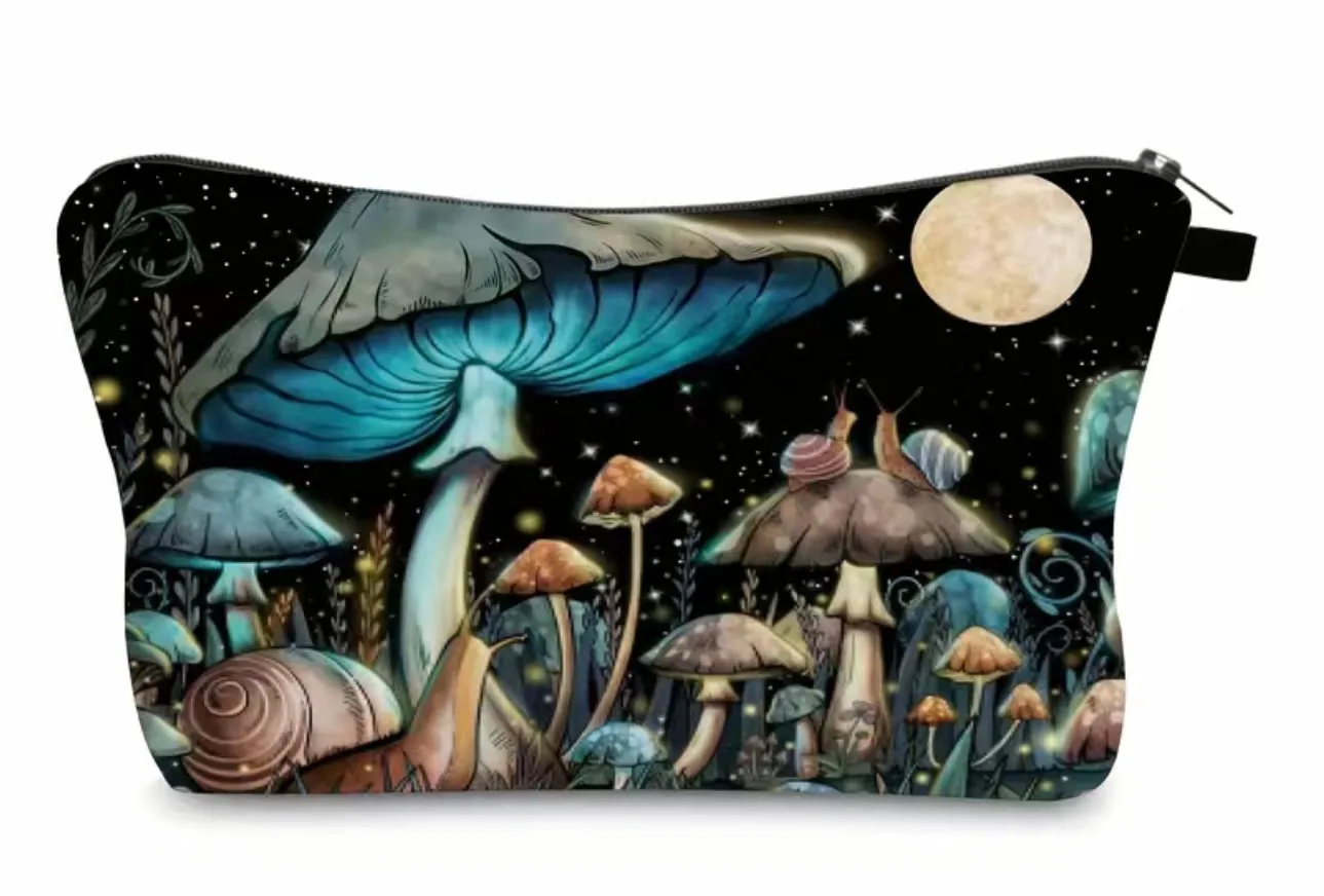 Mushroom makeup bag