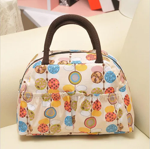 New Fashion Cartoon Lady Women Handbags lunch box bag Character Animal prints Candy color bags Polyester