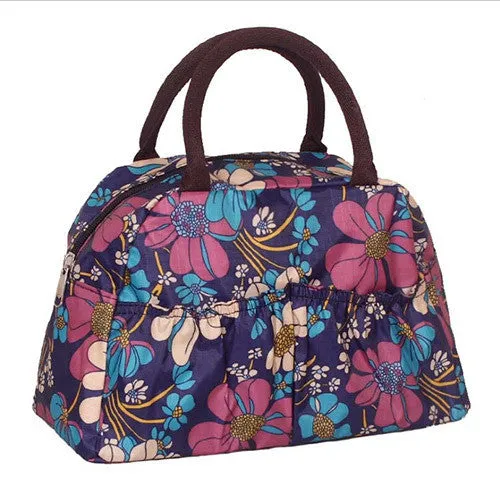 New Fashion Cartoon Lady Women Handbags lunch box bag Character Animal prints Candy color bags Polyester