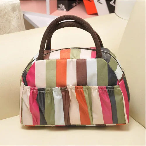 New Fashion Cartoon Lady Women Handbags lunch box bag Character Animal prints Candy color bags Polyester