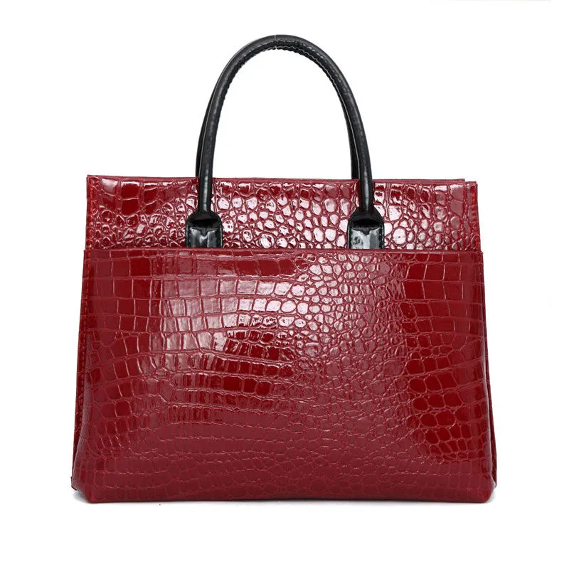 New Luxury OL Lady bags handbags women famous brands Crocodile Pattern Hobo Handbag Tote Fashion Lady PU Shoulder handbag