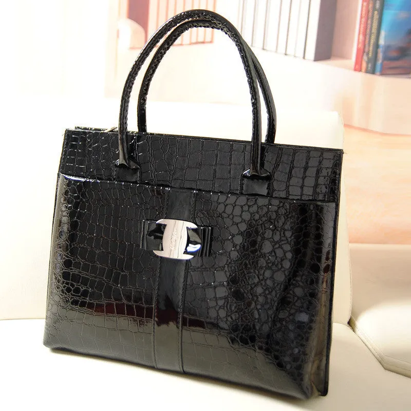 New Luxury OL Lady bags handbags women famous brands Crocodile Pattern Hobo Handbag Tote Fashion Lady PU Shoulder handbag