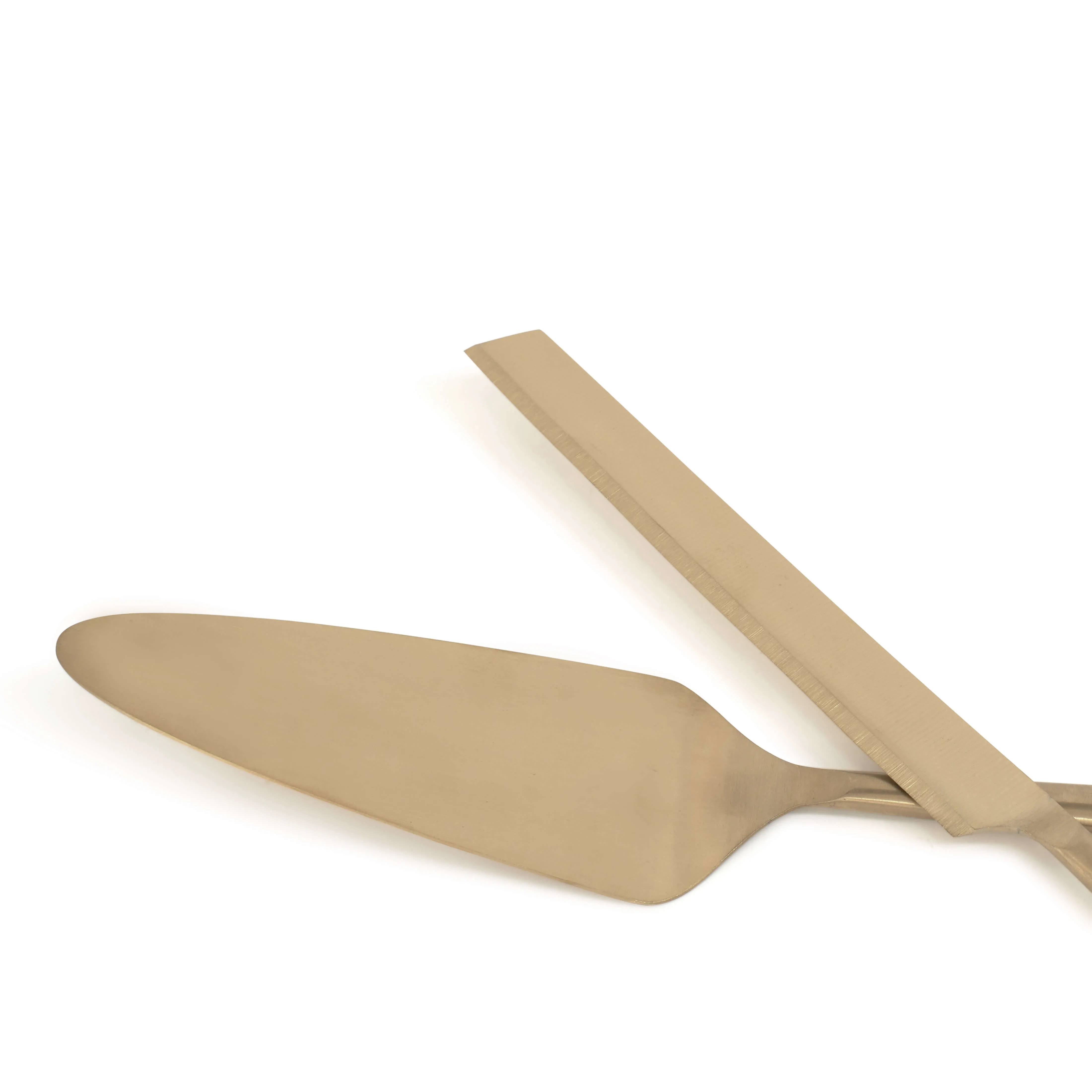 Novaro Cake Server - 2 Piece - Gold