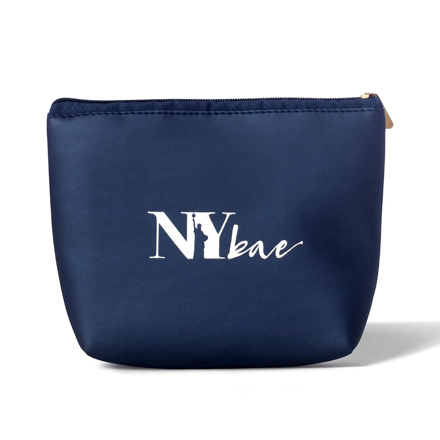 NY Bae Makeup Pouch | Travel Friendly | Multi Purpose Bag | Spacious - Blue