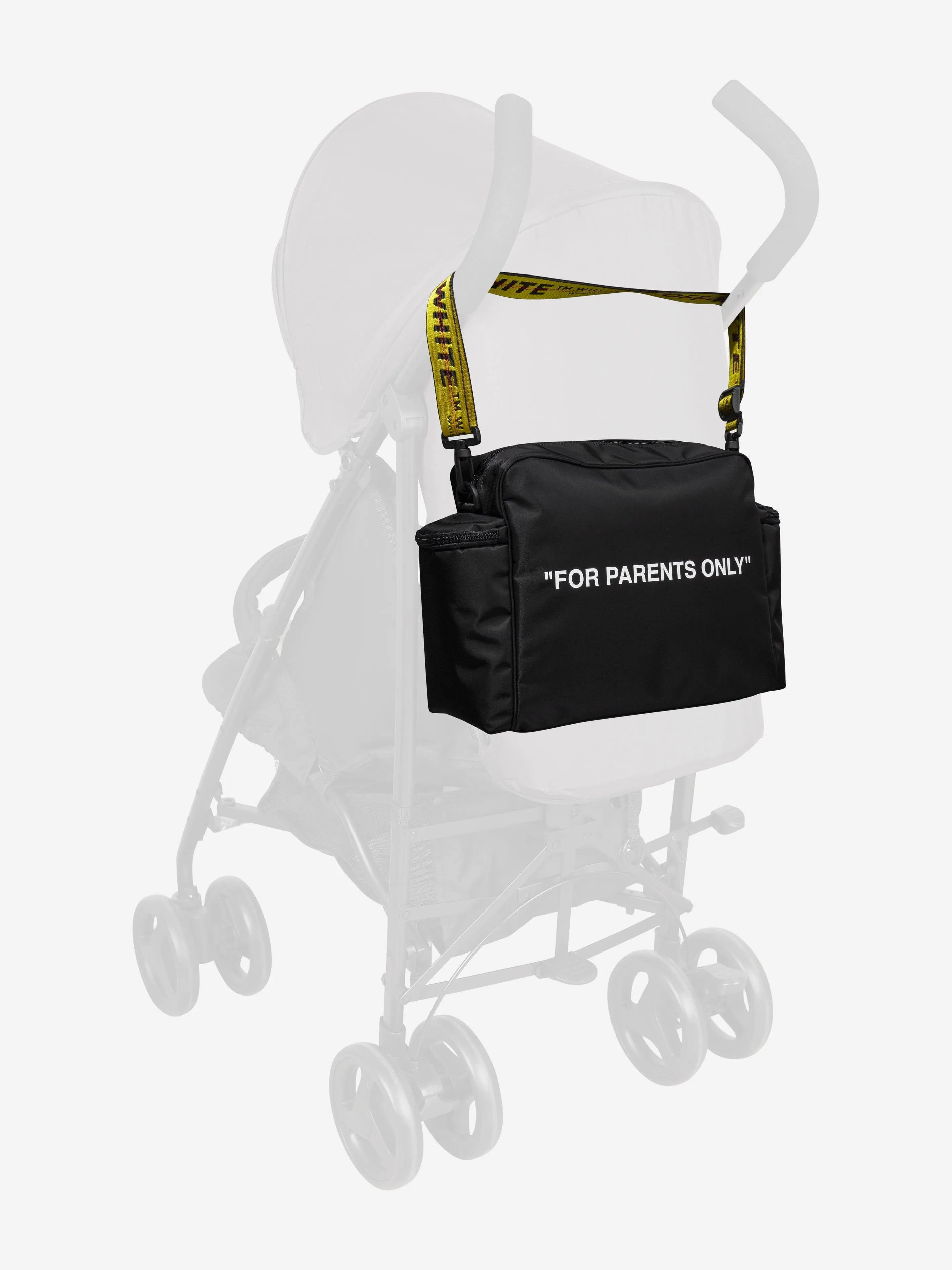 Off-White Baby For Mums Only Changing Bag in Black