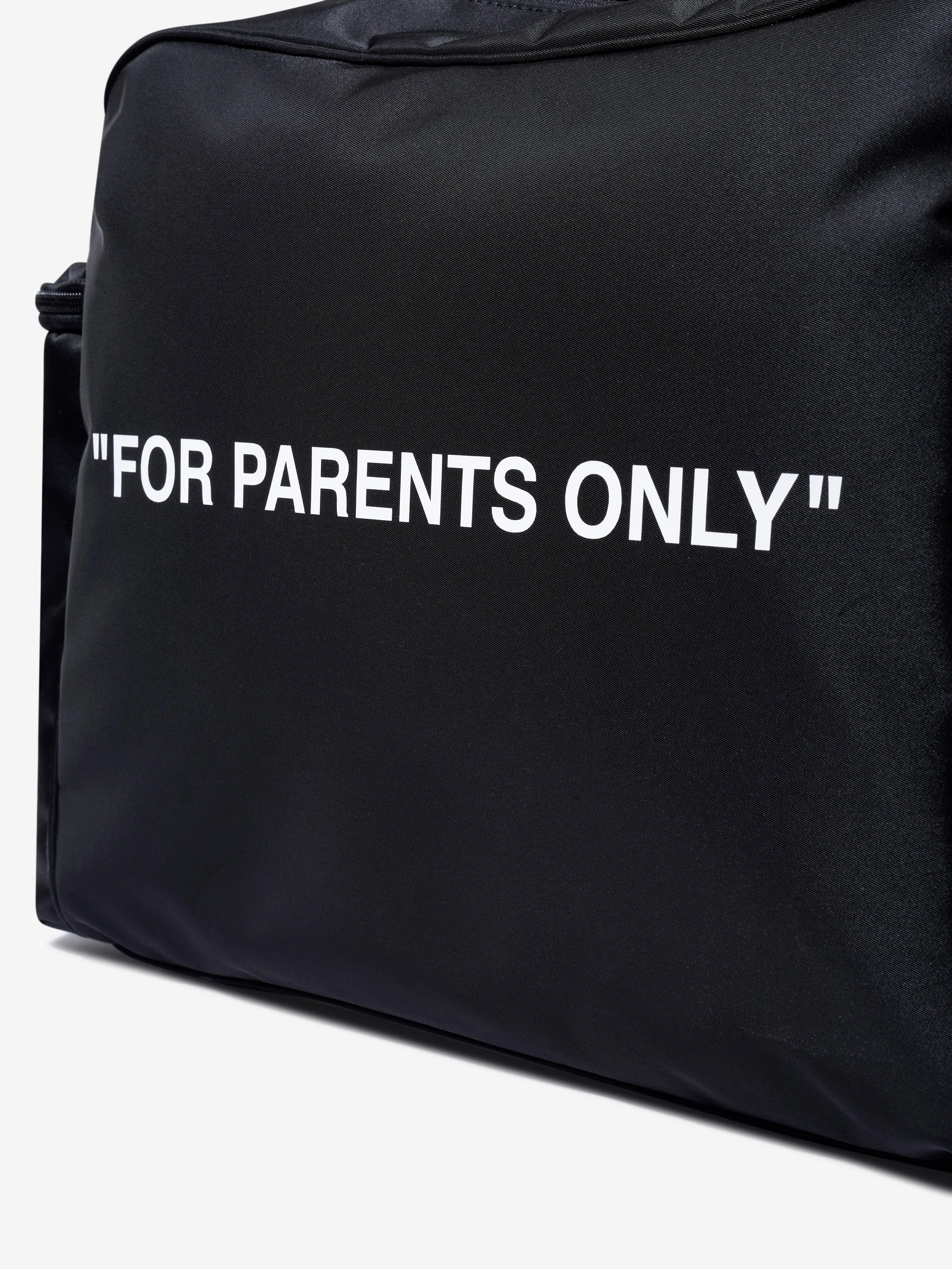 Off-White Baby For Mums Only Changing Bag in Black