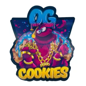 OG Cookies - Custom Shape Mylar Bags - 13cm x 15.8cm - Each