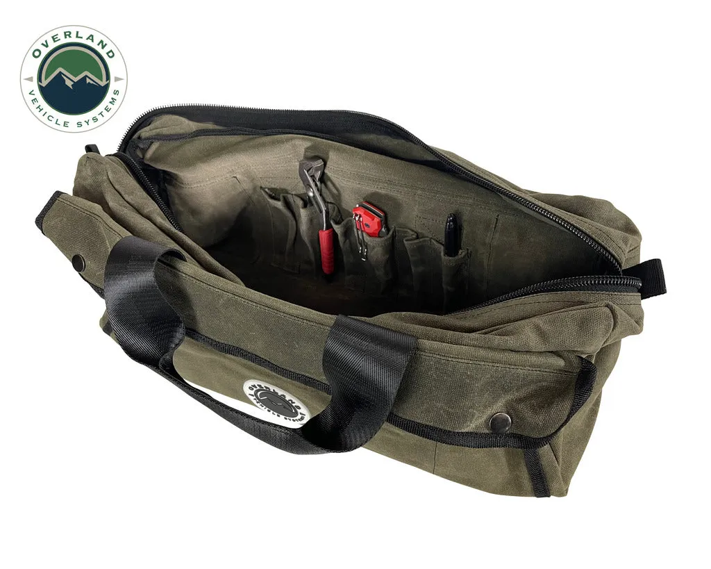 Overland Vehicle Systems Small Duffle Bag With Handle And Straps - #16 Waxed Canvas