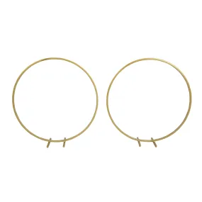 Pack of 2 pcs Metal Round Arch Hoop Tabletop Decor Centerpiece 20" Diameter - Gold