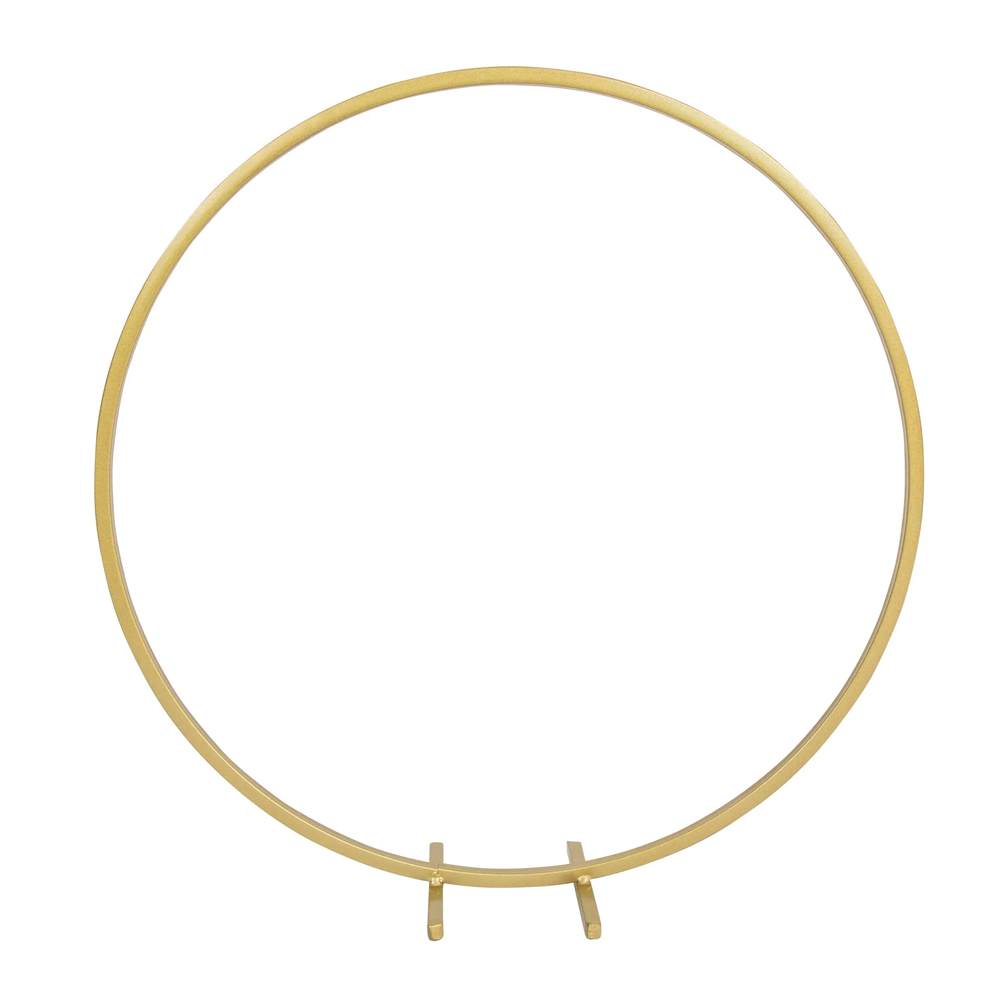 Pack of 2 pcs Metal Round Arch Hoop Tabletop Decor Centerpiece 20" Diameter - Gold