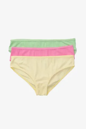 Pack of 3 Colored Brief Panties