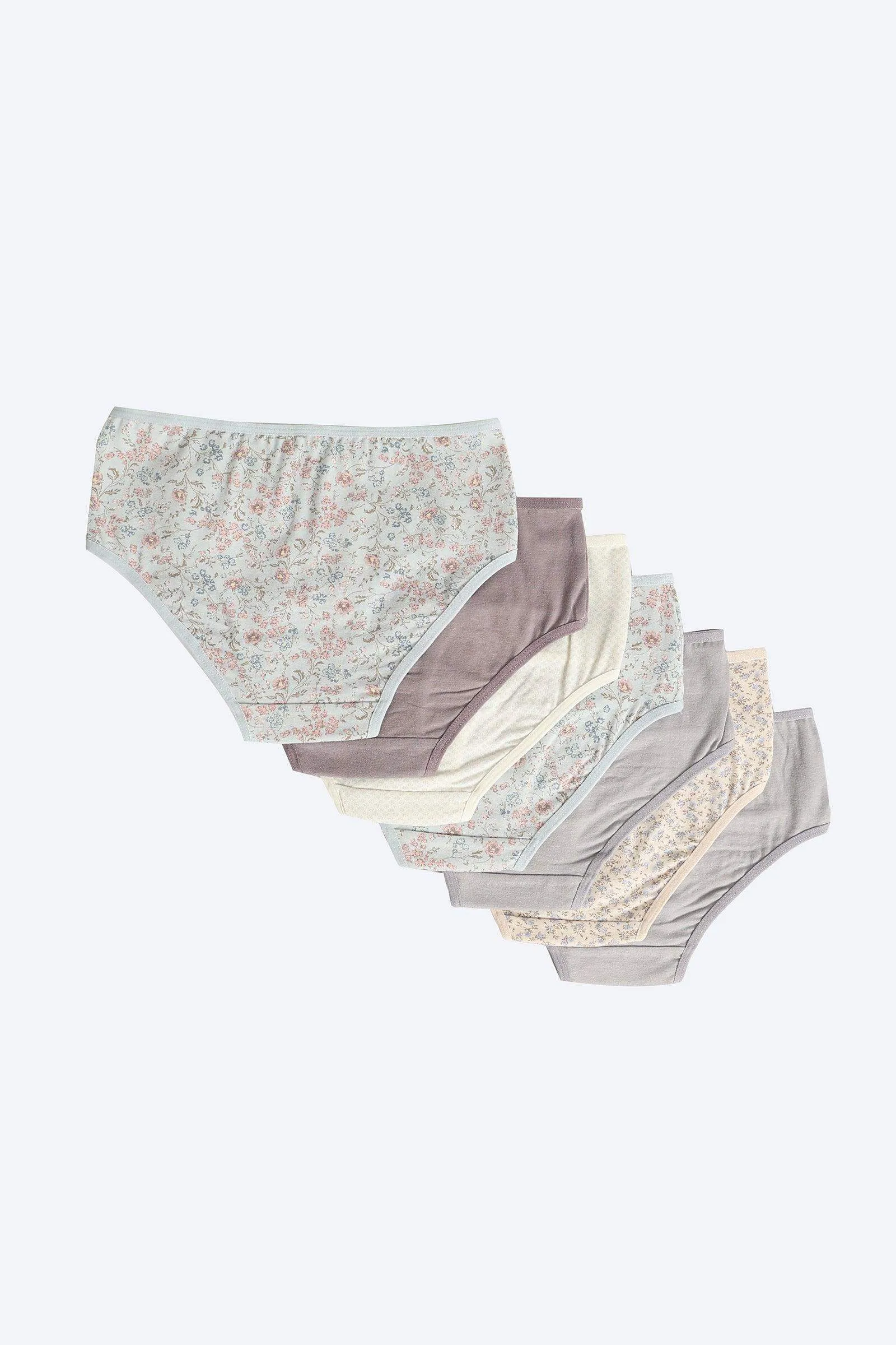 Pack of 7 Colored Brief Panties