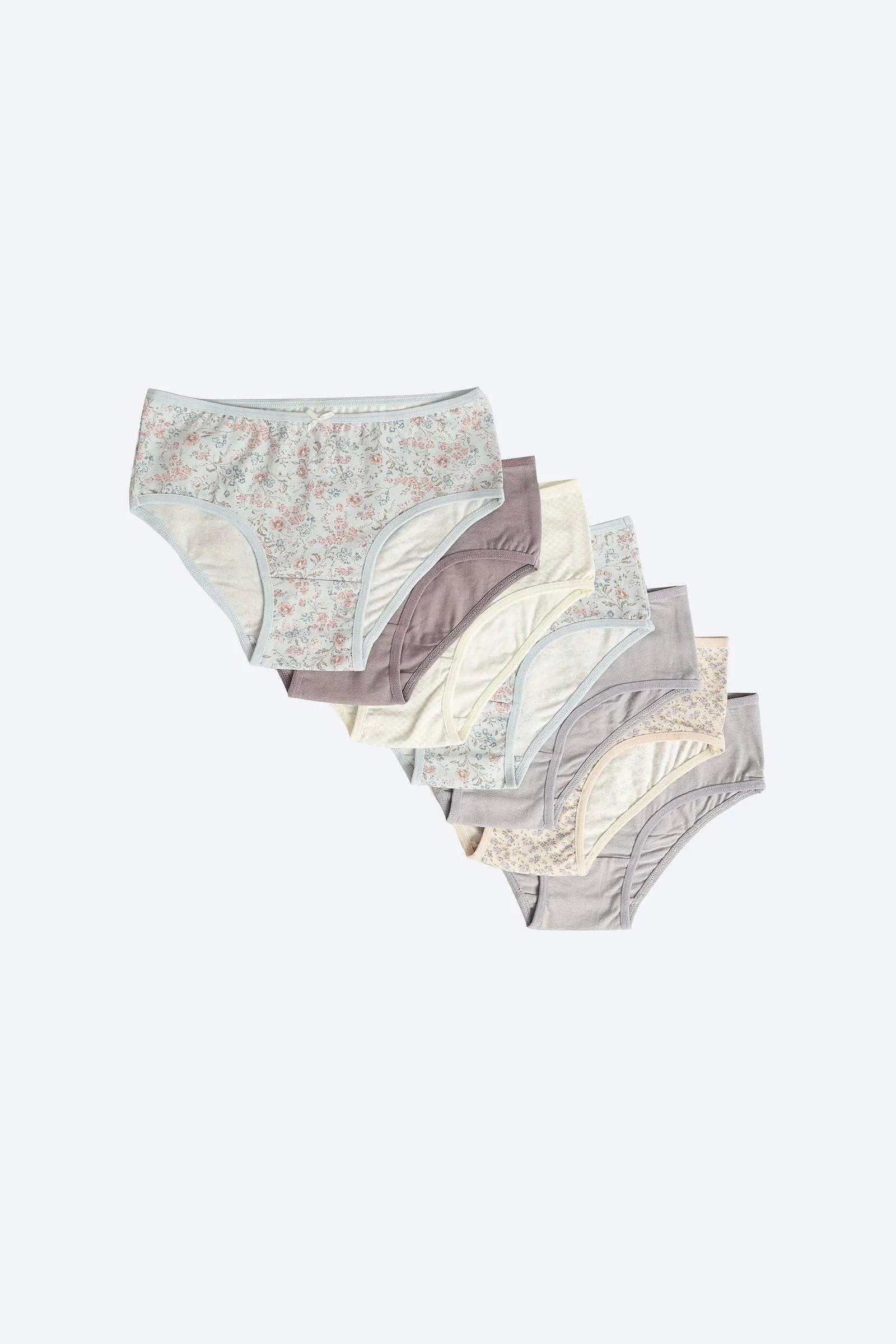 Pack of 7 Colored Brief Panties