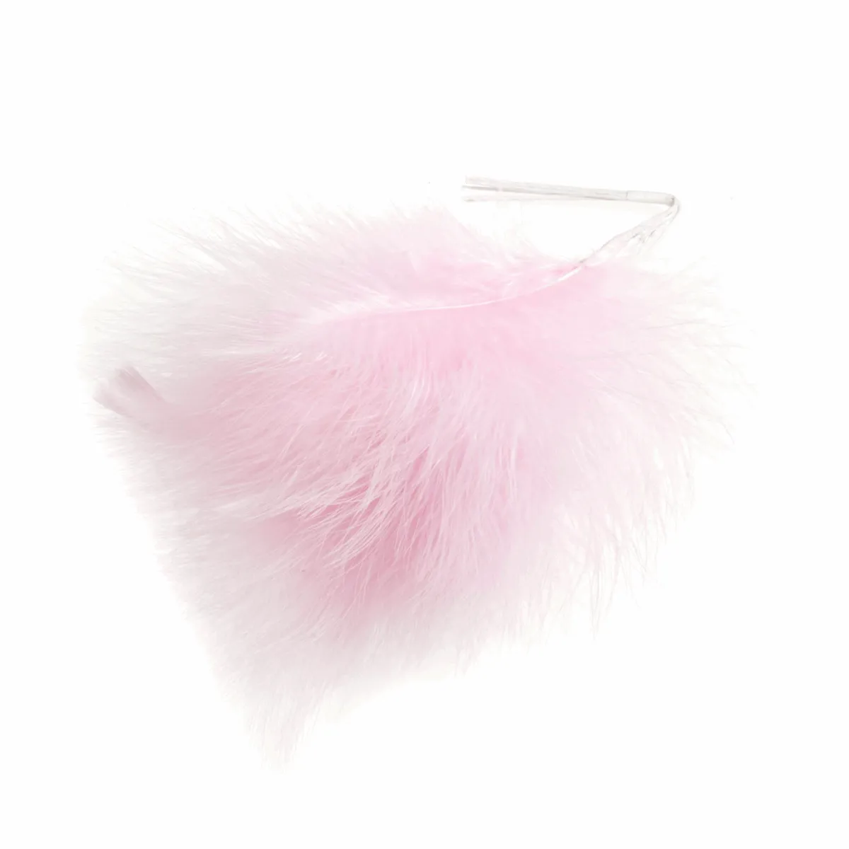 Pale Pink Fluff Feathers (Pack of 6)