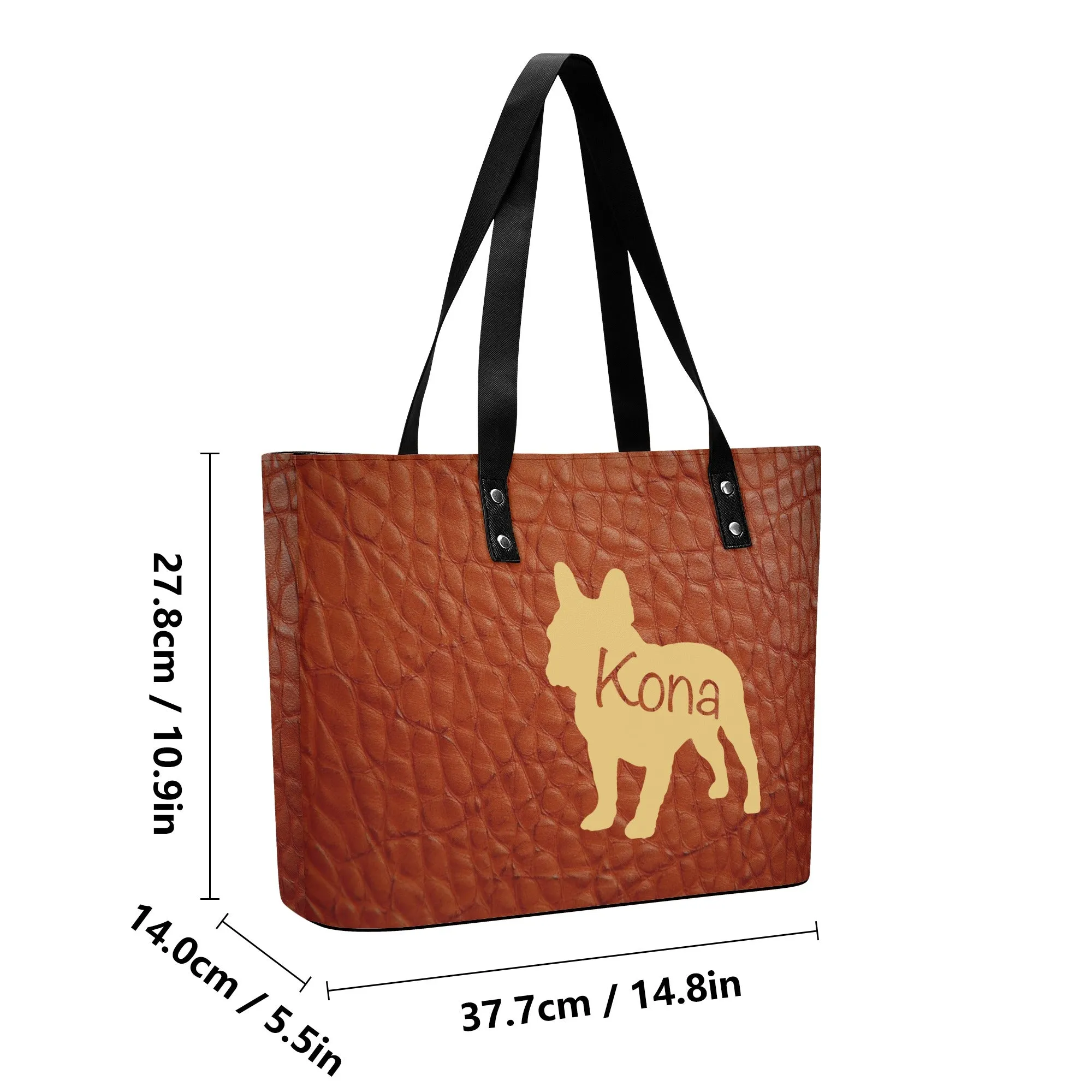 Parisian Pup - Custom Womens Leather Handbag