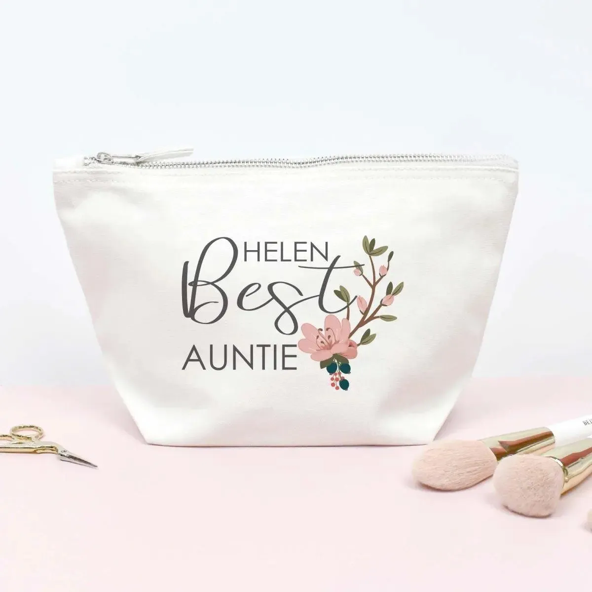 Personalised Best Auntie Makeup Bag, Best Auntie Gift, Bag and Purses, Aunty Thank You Gift, Cosmetic Bag, Auntie Gifts, Toiletry Bags,