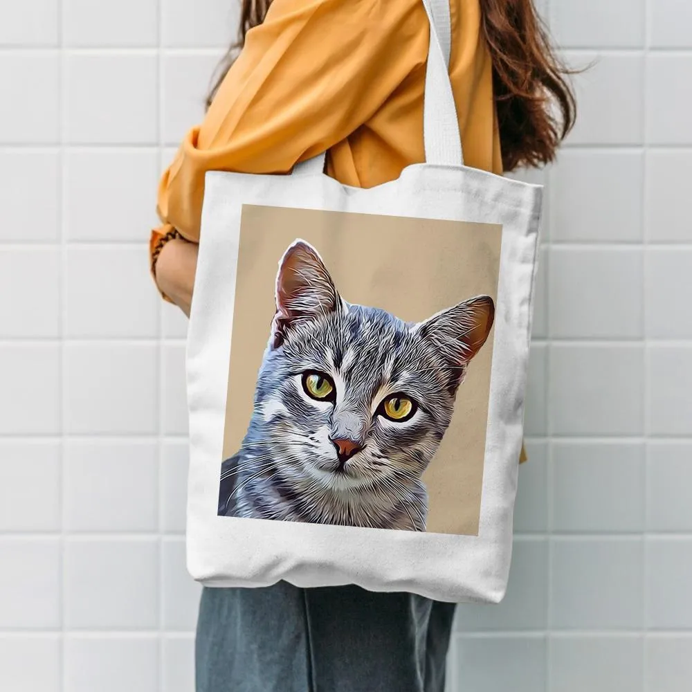 Personalised Canvas Bags Custom Your Own Canvas Tote Beach Bag Printed Bag