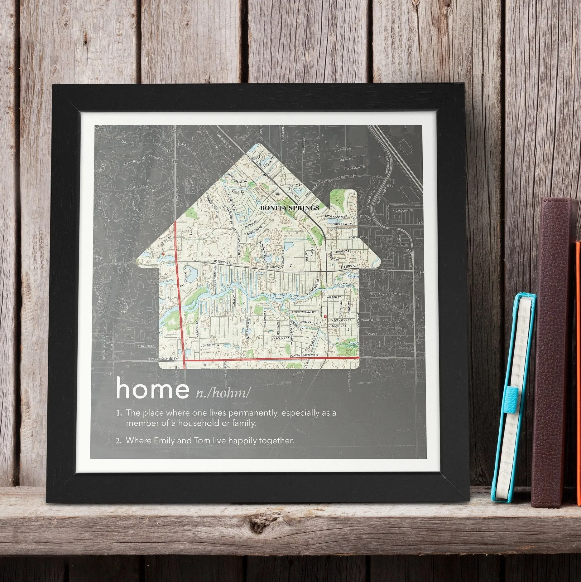 Personalized Dictionary Definition US Map - Home