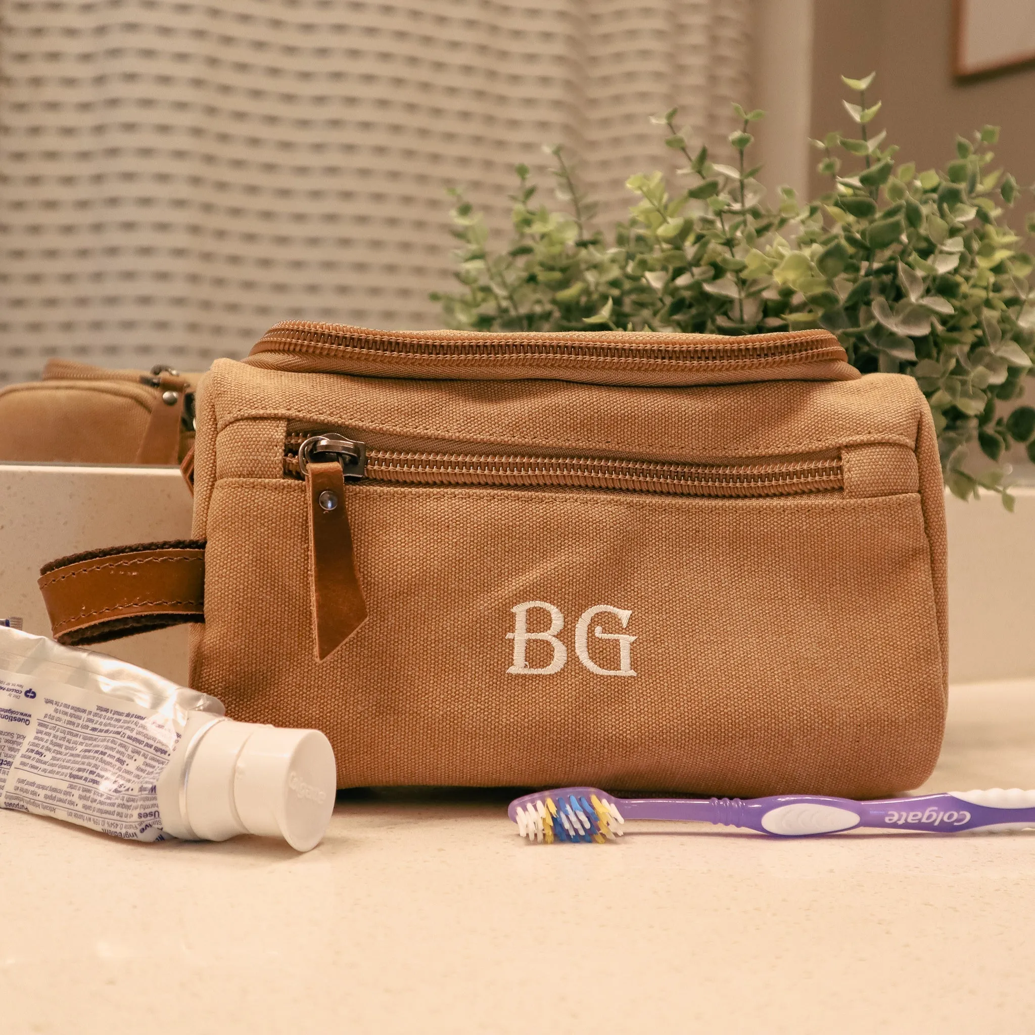 Personalized Gentleman's Toiletry Bag for Groomsmen