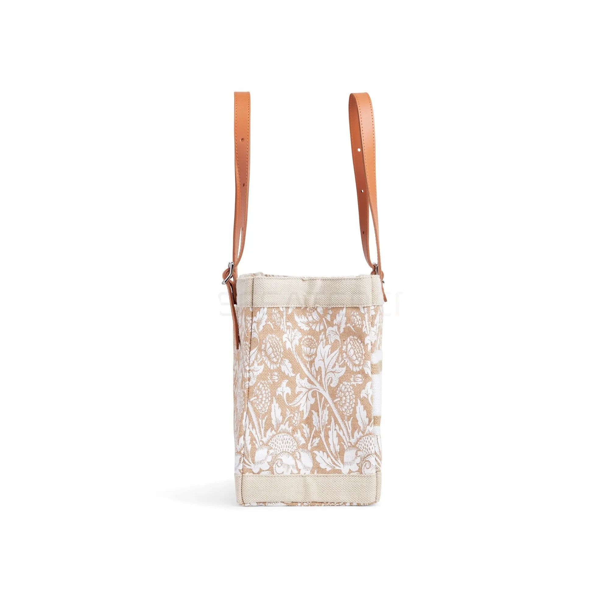 Petite Market Bag in White Porcelain with Adjustable Handle