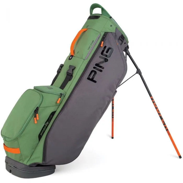 Ping Hoofer Lite Stand Bag - Grey/Olive/Orange