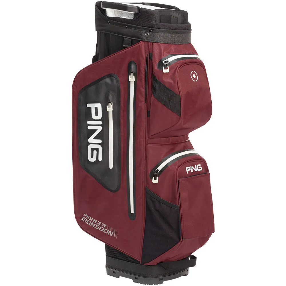 Ping Pioneer Monsoon Waterproof Cart Bag - Mulberry/Black