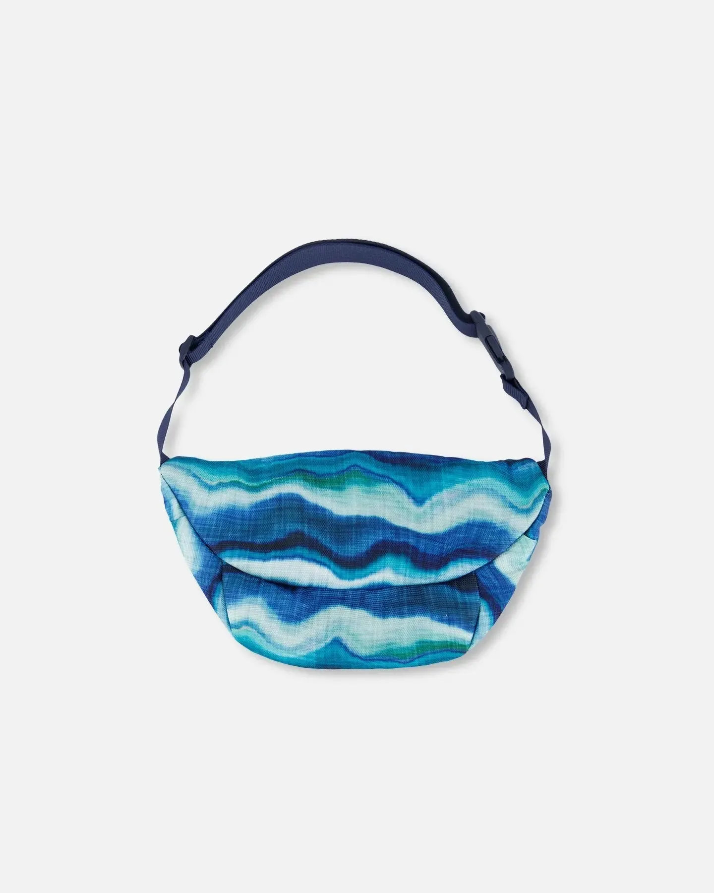 Printed Fanny Pack Blue Wave And Black