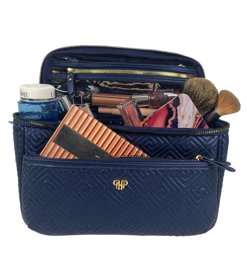 Pursen Classic Train Case Greek Navy