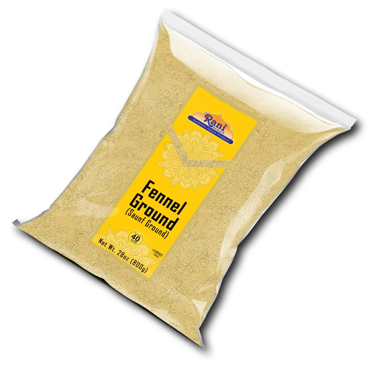 Rani Fennel Ground (Saunf) Powder Spice 28oz (1.75lbs) 800g ~ All Natural | Gluten Friendly | NON-GMO | Kosher | Vegan | Indian Origin