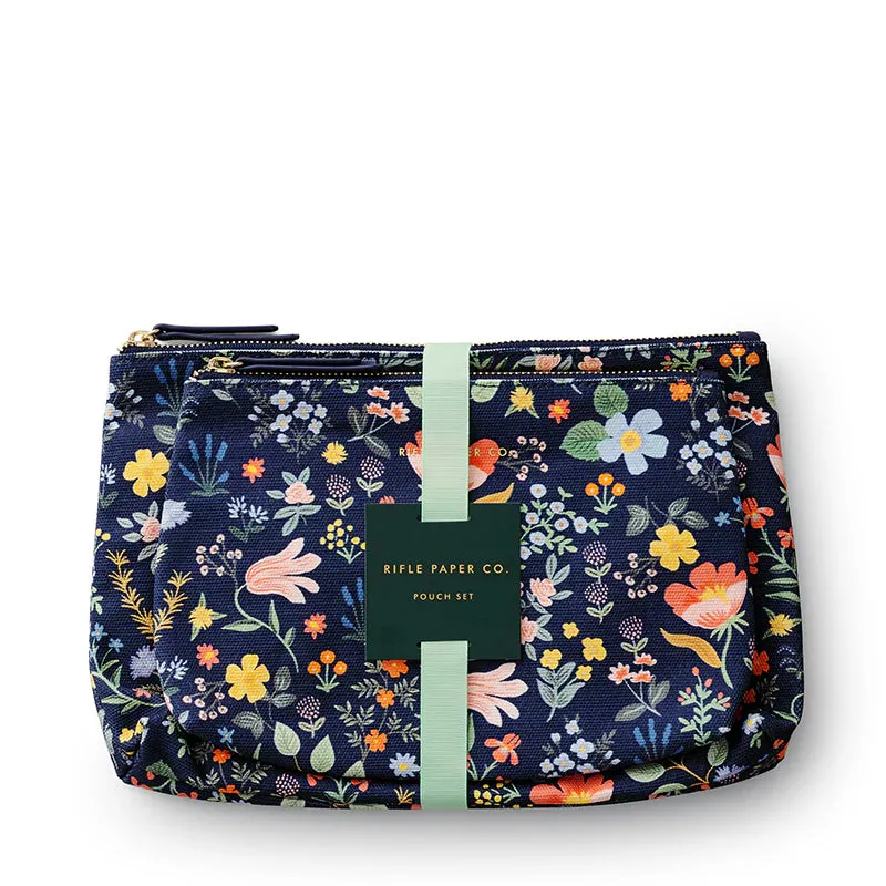 Rifle Paper Co. Bramble Fields Zippered Pouch Set