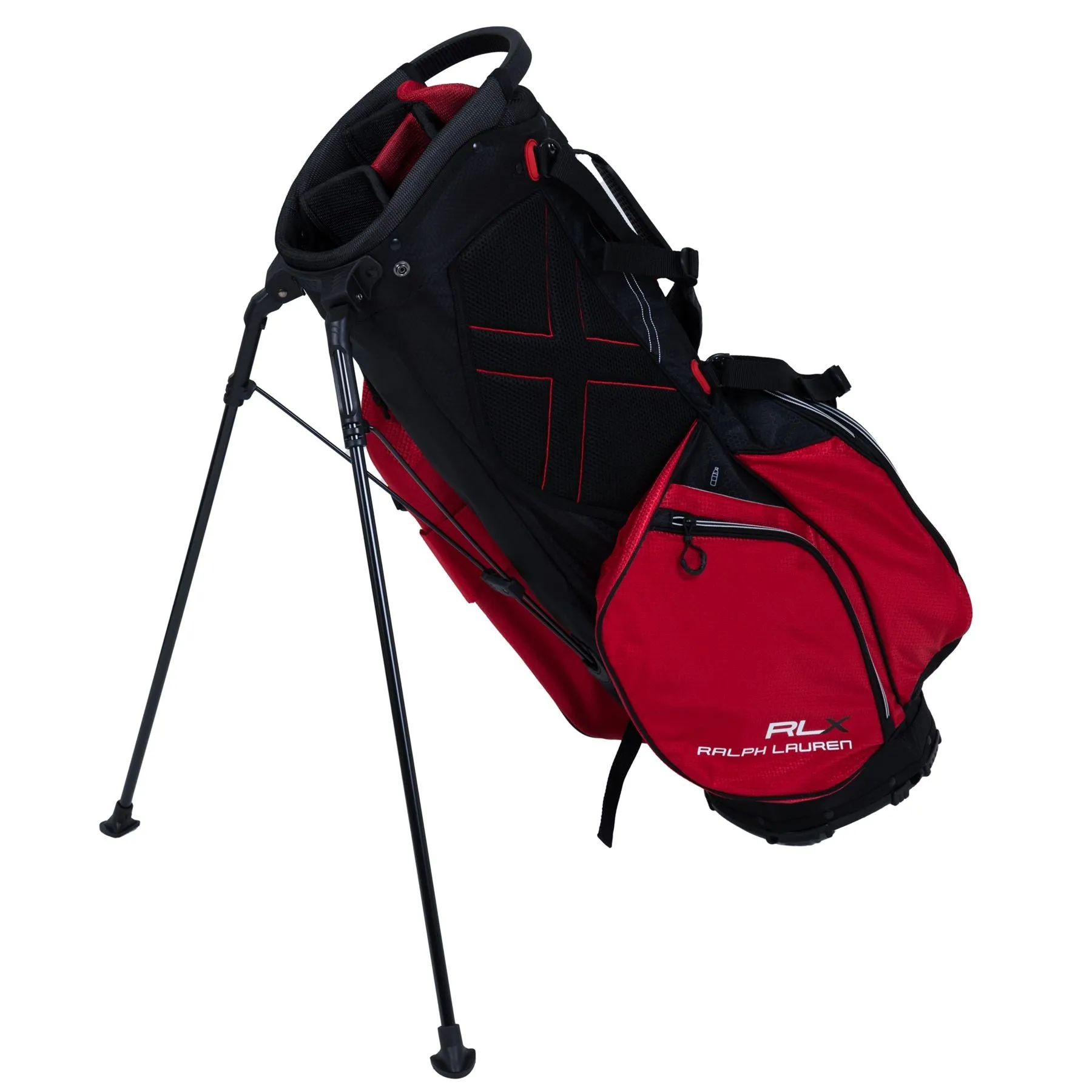 RLX Golf Stand Bag Black/Red - SS24