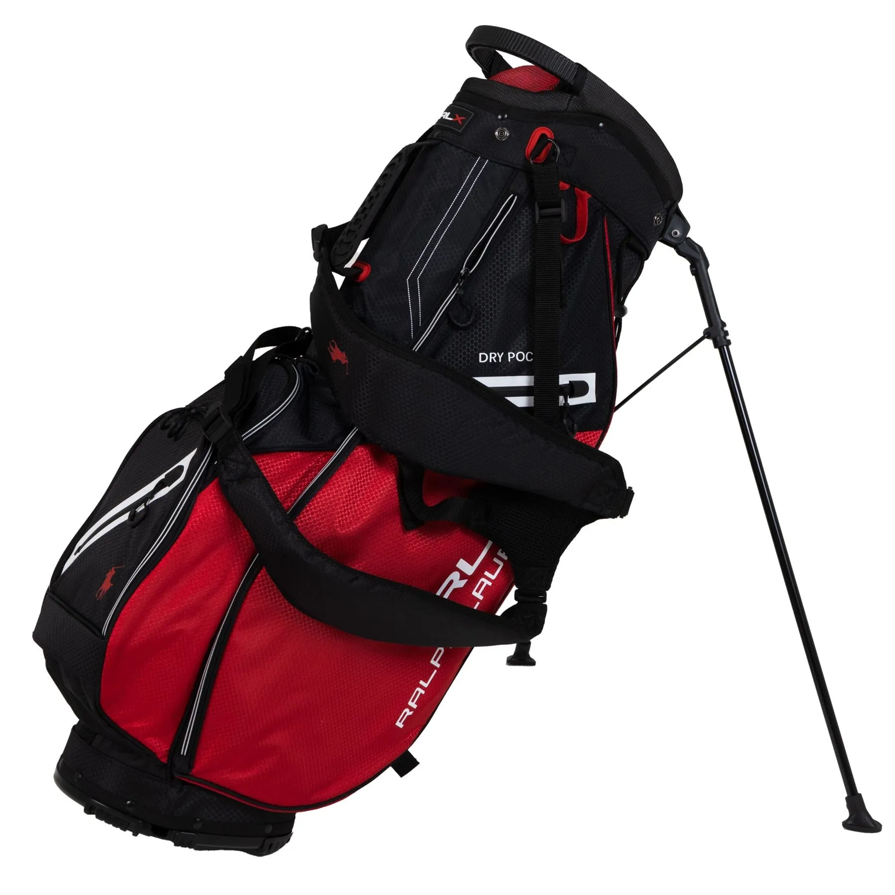 RLX Golf Stand Bag Black/Red - SS24