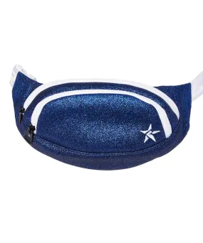 Royal Blue Youth Rebel Fanny Pack with White Zipper