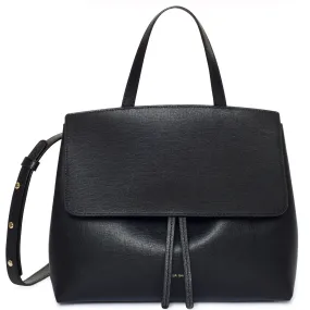 Saffiano Mini Lady Bag - Black/Flamma