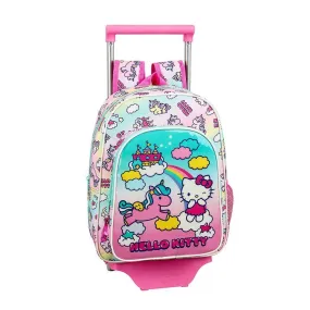 Safta Hello Kitty Candy Unicorns Official School Backpack with Safta Trolley