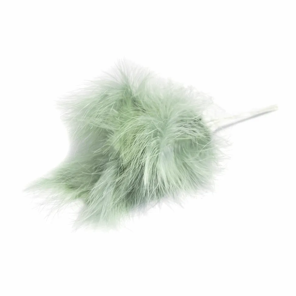 Sage Fluff Feathers (Pack of 6)