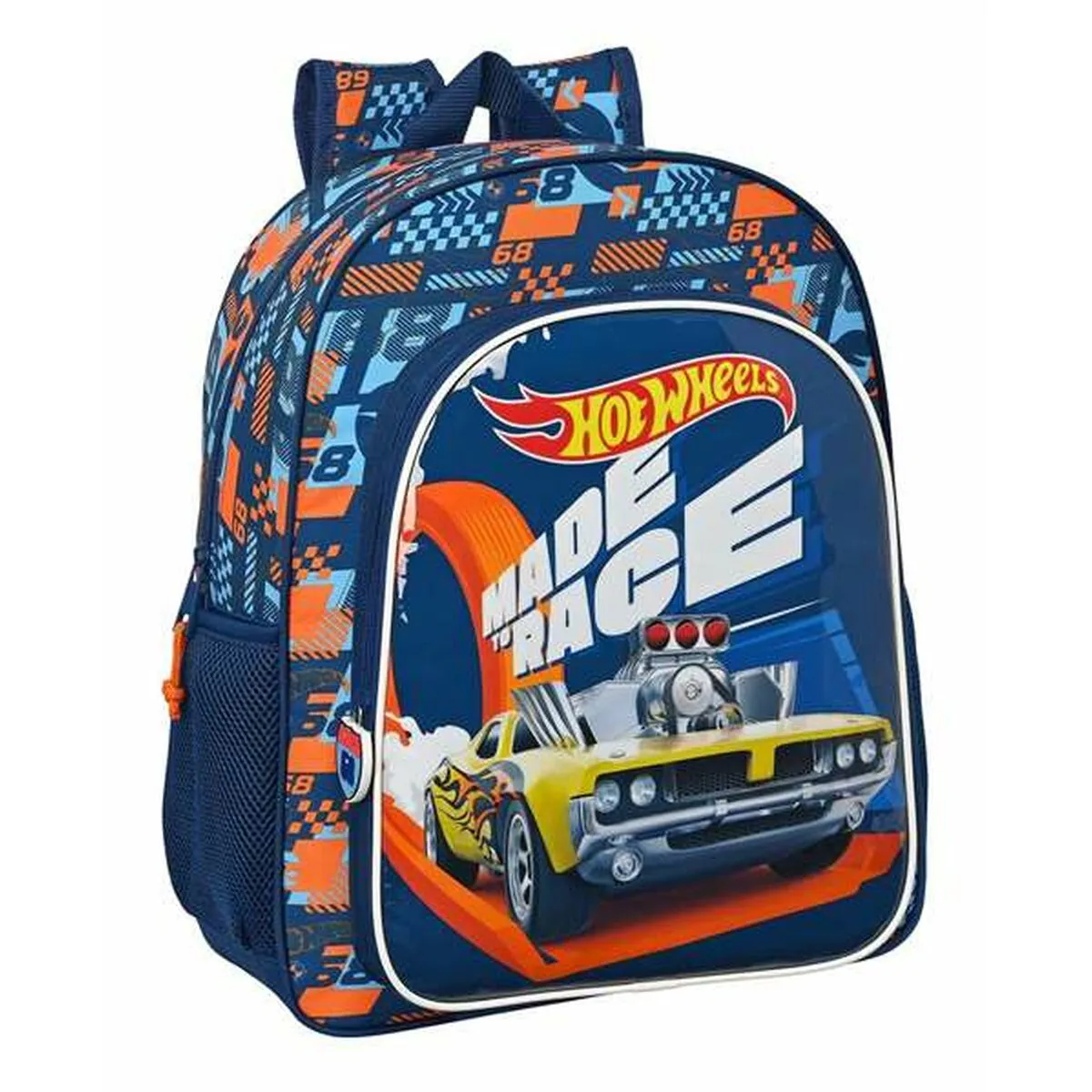 School Bag Hot Wheels Speed Club Navy Blue 32 x 38 x 12 cm