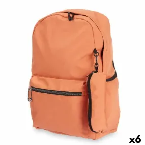 School Bag Orange 37 x 50 x 7 cm (6 Units)